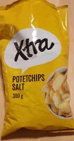 Mängden socker i X-tra Potetchips salt
