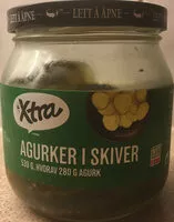 Mängden socker i Agurker i skiver