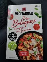 Mängden socker i Vegetardag pea bolognese