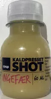 Mängden socker i Kaldpresset Shot Ingefær