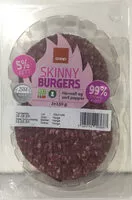 Mängden socker i Skinny Burgers 5% fett