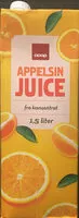 Mängden socker i Appelsin juice