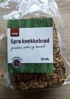 Mängden socker i Sprø knekkebrød