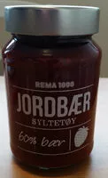 Mängden socker i Jordbærsyltetøy