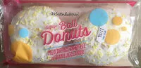 Mängden socker i Ball Donuts med bringebærfyll & vaniljeglasur