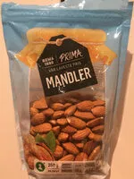 Mängden socker i Prima Mandler