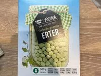 Mängden socker i Tørkede grønne erter