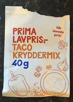 Mängden socker i Taco kryddermix
