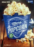 Mängden socker i Micro popcorn