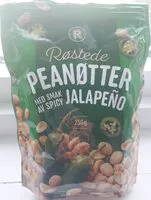 Mängden socker i Røstede peanøtter med smak av spicy jalapeño