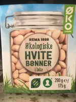 Mängden socker i Økologiske hvite bønner i lake