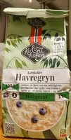 Mängden socker i Lettkokte havregryn økologisk