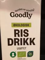 Mängden socker i Økologisk Risdrikk Usøtet