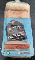 Mängden socker i Prima Pølsebrød