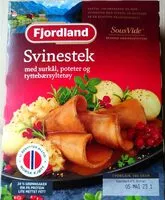 Mängden socker i Svinestek med surkål, poteter og tyttebærsyltetøy