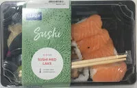 Mängden socker i Sushi med laks