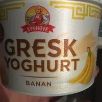 Mängden socker i Gresk yoghurt banan