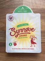 Mängden socker i Synnøve Gulost Lett 10% fett skivet