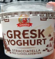 Mängden socker i Gresk yoghurt: Stracciatella med sjokoladebiter