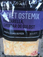 Mängden socker i Revet Ostemix