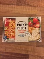 Mängden socker i Ovnsbakt fiskefilet italiensk saus