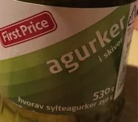 Mängden socker i Agurker i skiver
