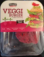 Mängden socker i Veggi Burger av rødbeter med honning