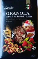 Mängden socker i Granola eple & røde bær