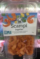 Mängden socker i Scampi Ingefær