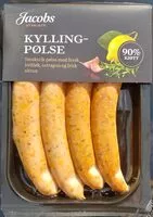 Mängden socker i Kyllingpølse med fersk hvitløk, estragon og frisk sitron