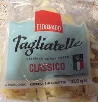 Mängden socker i Tagliatelle eldorado