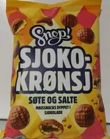 Mängden socker i Sjokokrønsj søte og salte