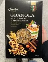Mängden socker i Granola Sjokolade & Hasselnøtter