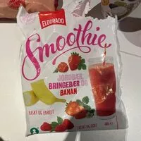 Mängden socker i Smoothie jordbær bringebær banan