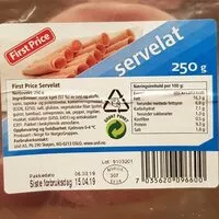 Mängden socker i Servelat