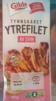 Mängden socker i Ytrefilet av svin Tynnskåret