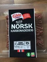 Mängden socker i Gilde karbonadedeig 5%fett