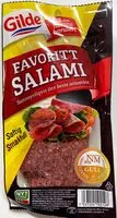 Mängden socker i Gilde Favoritt Salami