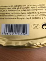Mängden socker i Leverpostei original OVNSAKT