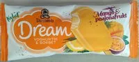 Mängden socker i Dream Yoghurt-is & Sorbet Mango & Passionfrukt