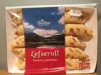 Mängden socker i Lefserull smurte potetlefser