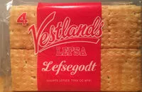 Mängden socker i 4 stk Vestlandslefsa Lefsegodt