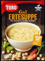 Mängden socker i Gul Ertesuppe