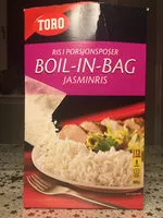 Mängden socker i Boil-in-bag jasminris