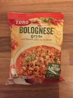 Mängden socker i Bolognese gryte (Toro)