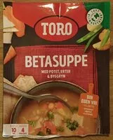 Mängden socker i Betasuppe med potet, erter & bygggryn