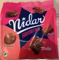 Mängden socker i Nidar Favoritter