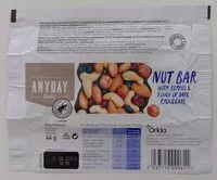 Mängden socker i Nut bar with berries & touch of dark chocolate