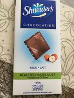 Mängden socker i Chocolat au lait et noisettes grilles