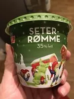 Mängden socker i Seterrømme 35% fett